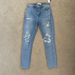 Abercrombie & Fitch High Rise Super skinny Ankle jeans